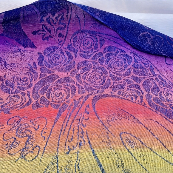 100% Cashmere"The Wrap of Many Colors" Made in Jerusalem Wrap. - Picture 4 of 5